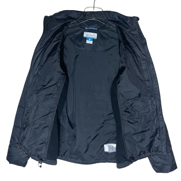 Columbia Powder Pillow Hybrid Black Water Resistant Zip-Up Jacket Size Large - Picture 15 of 16